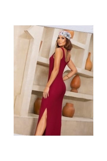 ROBE DEBARDEUR ROUGE CARMIN
