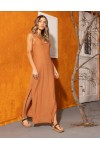 ROBE DEBARDEUR CARAMEL